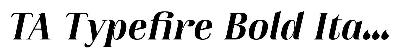 TA Typefire Bold Italic